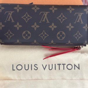 Louis Vuitton Adele Monogram Canvas Wallet Coquelicot